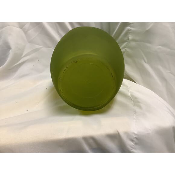 Light Green Frosted Glass Vase 8" - Picture 4 of 4